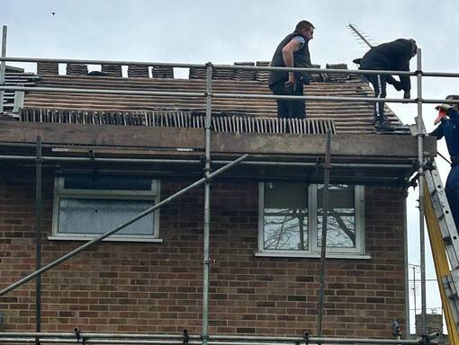 Heacham Roofing Services 19 This is a photo of a roof being repaired in Heacham. Installation carried out by Heacham Roofing Services