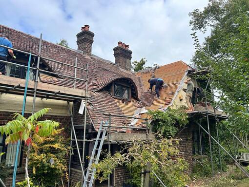 Heacham Roofing Services 9 This is a photo of a roof being repaired in Heacham. Installation carried out by Heacham Roofing Services